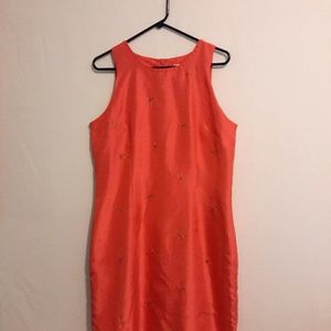 - Coral Sheri Martin shift dress